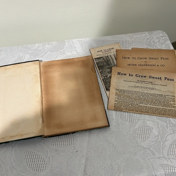 First Edition Sweet Peas and How to Grow Them by H. H. Thomas hardcover book - Picture 10 of 13